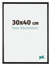 Bordeaux Plastique Cadre Photo 30x40cm Noir Très Brillant De face Mesure | Yourdecoration.fr