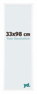 Bordeaux Plastique Cadre Photo 33x98cm Blanc Brillant De Face Mesure | Yourdecoration.fr