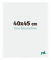 Bordeaux Plastique Cadre Photo 40x45cm Blanc Brillant De face Mesure | Yourdecoration.fr