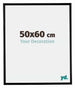 Bordeaux Plastique Cadre Photo 50x60cm Noir Mat De face Mesure | Yourdecoration.fr