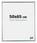 Bordeaux Plastique Cadre Photo 50x65cm Argent De face Mesure | Yourdecoration.fr