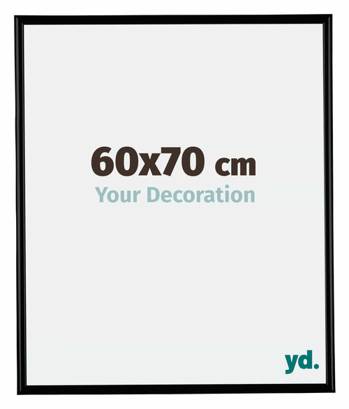 Bordeaux Plastique Cadre Photo 60x70cm Noir Mat De face Mesure | Yourdecoration.fr