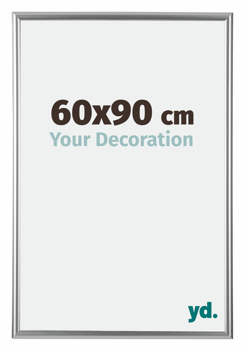 Bordeaux Plastique Cadre Photo 60x90cm Argent De face Mesure | Yourdecoration.fr