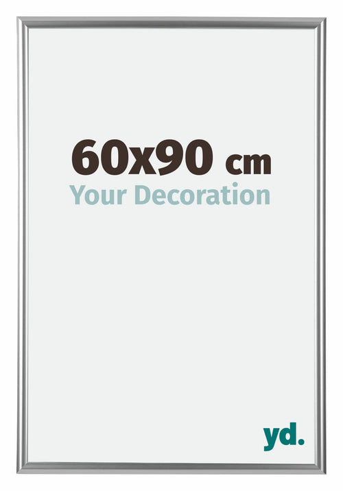 Bordeaux Plastique Cadre Photo 60x90cm Argent De face Mesure | Yourdecoration.fr