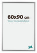 Bordeaux Plastique Cadre Photo 60x90cm Argent De face Mesure | Yourdecoration.fr