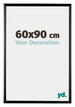 Bordeaux Plastique Cadre Photo 60x90cm Noir Très Brillant De face Mesure | Yourdecoration.fr