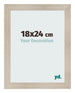 Cadre Photo 18x24cm Chene Rustique MDF Pisa De Face Mesure | Yourdecoration.fr