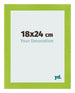 Cadre Photo 18x24cm Vert MDF Pisa De Face Mesure | Yourdecoration.fr