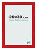 Cadre Photo 20x30cm Rouge MDF Pisa De Face Mesure | Yourdecoration.fr