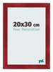 Cadre Photo 20x30cm Vin Rouge Patine MDF Pisa De Face Mesure | Yourdecoration.fr