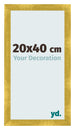 Cadre Photo 20x40cm Or Vintage MDF Pisa De Face Mesure | Yourdecoration.fr
