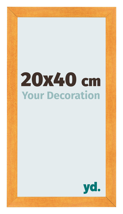 Cadre Photo 20x40cm Orange MDF Pisa De Face Mesure | Yourdecoration.fr