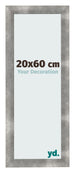 Cadre Photo 20x60cm Metal Vintage MDF Pisa De Face Mesure | Yourdecoration.fr