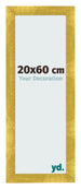 Cadre Photo 20x60cm Or Vintage MDF Pisa De Face Mesure | Yourdecoration.fr