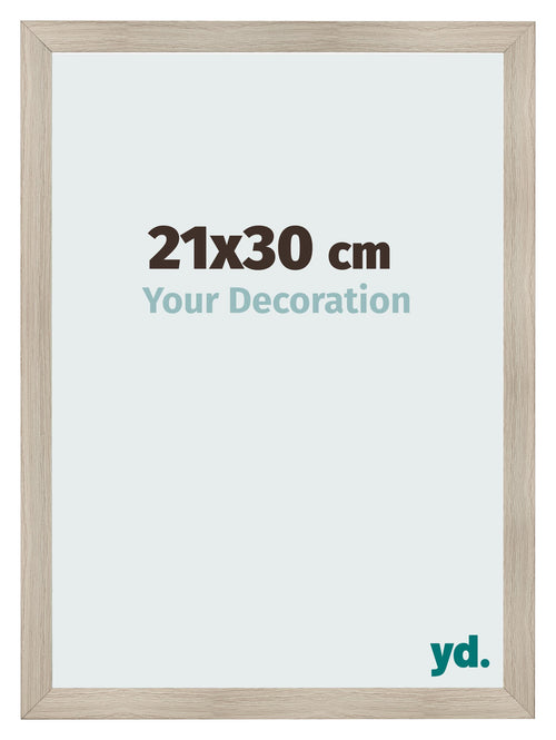 Cadre Photo 21x30cm Chene Rustique MDF Pisa De Face Mesure | Yourdecoration.fr