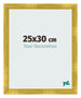 Cadre Photo 25x30cm Or Vintage MDF Pisa De Face Mesure | Yourdecoration.fr