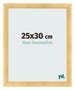 Cadre Photo 25x30cm Or Vintage MDF Pisa De Face Mesure | Yourdecoration.fr