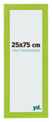 Cadre Photo 25x75cm Vert MDF Pisa De Face Mesure | Yourdecoration.fr