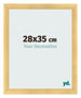 Cadre Photo 28x35cm Or Vintage MDF Pisa De Face Mesure | Yourdecoration.fr