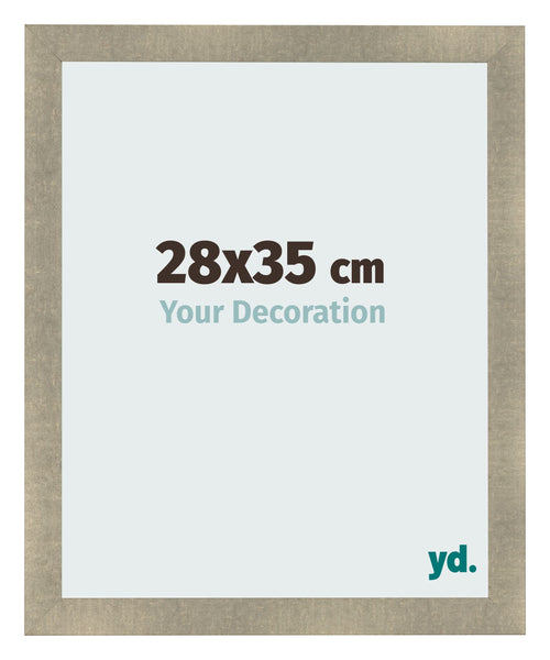 Cadre Photo 28x35cm Or Vintage MDF Pisa De Face Mesure | Yourdecoration.fr