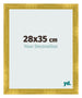 Cadre Photo 28x35cm Or Vintage MDF Pisa De Face Mesure | Yourdecoration.fr