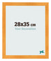 Cadre Photo 28x35cm Orange MDF Pisa De Face Mesure | Yourdecoration.fr