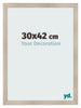 Cadre Photo 30x42cm Chene Rustique MDF Pisa De Face Mesure | Yourdecoration.fr
