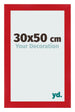 Cadre Photo 30x50cm Rouge MDF Pisa De Face Mesure | Yourdecoration.fr