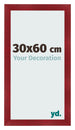 Cadre Photo 30x60cm Vin Rouge Patine MDF Pisa De Face Mesure | Yourdecoration.fr