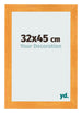 Cadre Photo 32x45cm Orange MDF Pisa De Face Mesure | Yourdecoration.fr