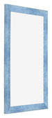 Cadre Photo 33x48cm Bleu Brillant Patine MDF Pisa De Face Oblique | Yourdecoration.fr