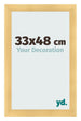 Cadre Photo 33x48cm Or Vintage MDF Pisa De Face Mesure | Yourdecoration.fr