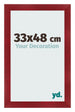 Cadre Photo 33x48cm Vin Rouge Patine MDF Pisa De Face Mesure | Yourdecoration.fr