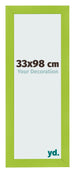 Cadre Photo 33x98cm Vert MDF Pisa De Face Mesure | Yourdecoration.fr