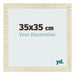 Cadre Photo 35x35cm Chene Sonoma MDF Pisa De Face Mesure | Yourdecoration.fr