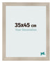 Cadre Photo 35x45cm Chene Rustique MDF Pisa De Face Mesure | Yourdecoration.fr