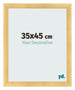 Cadre Photo 35x45cm Or Vintage MDF Pisa De Face Mesure | Yourdecoration.fr