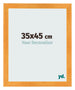 Cadre Photo 35x45cm Orange MDF Pisa De Face Mesure | Yourdecoration.fr