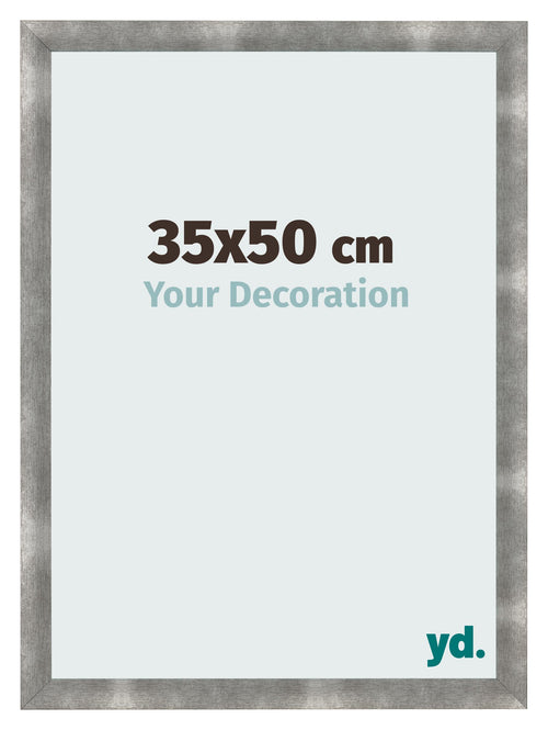 Cadre Photo 35x50cm Metal Vintage MDF Pisa De Face Mesure | Yourdecoration.fr