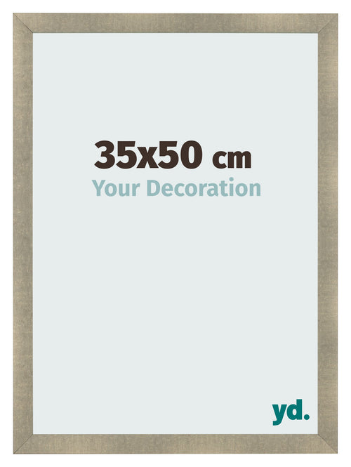 Cadre Photo 35x50cm Or Vintage MDF Pisa De Face Mesure | Yourdecoration.fr