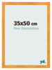 Cadre Photo 35x50cm Orange MDF Pisa De Face Mesure | Yourdecoration.fr