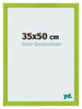 Cadre Photo 35x50cm Vert MDF Pisa De Face Mesure | Yourdecoration.fr
