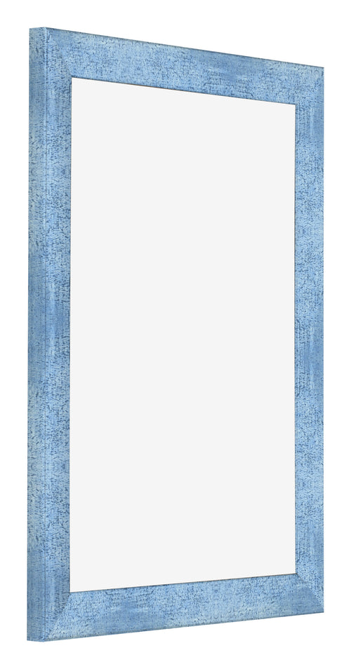 Cadre Photo 36x48cm Bleu Brillant Patine MDF Pisa De Face Oblique | Yourdecoration.fr