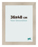 Cadre Photo 36x48cm Chene Rustique MDF Pisa De Face Mesure | Yourdecoration.fr