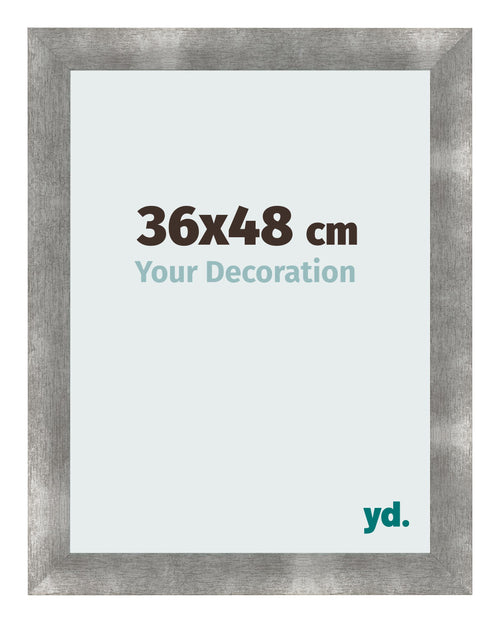Cadre Photo 36x48cm Metal Vintage MDF Pisa De Face Mesure | Yourdecoration.fr