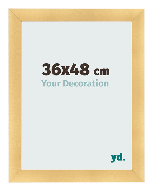 Cadre Photo 36x48cm Or Vintage MDF Pisa De Face Mesure | Yourdecoration.fr