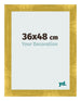 Cadre Photo 36x48cm Or Vintage MDF Pisa De Face Mesure | Yourdecoration.fr