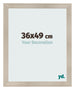 Cadre Photo 36x49cm Chene Rustique MDF Pisa De Face Mesure | Yourdecoration.fr
