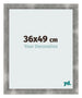 Cadre Photo 36x49cm Metal Vintage MDF Pisa De Face Mesure | Yourdecoration.fr