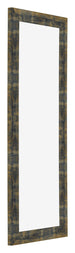 Cadre Photo 37 5x98cm Bleu Or Melange MDF Pisa De Face Oblique | Yourdecoration.fr